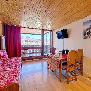 Studio lumineux 34m² Balcon Pied des pistes 4 pers. - FR-1-832-7