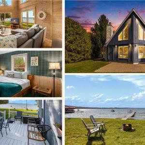 Lake Leelanau A Frame Waterfront Dock Fireplace 7550