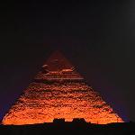 Golden king pyramids view INN 