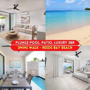 Beach 5min Elegant 3BR Pool Villa Near Holetown