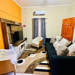 Oceanfront 3BR Comfort Apartment with AC Wifi and Backup Power