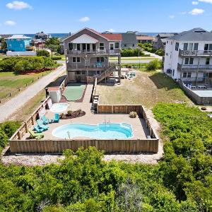 Ocean Views! Heated Pool Game Room Hot Tub Mini Golf & Steps to Sand
