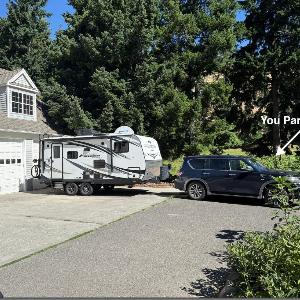 RV Stays at Handsfull Farm parking site only