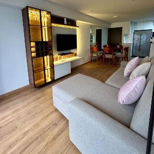 Modern room by the sea
