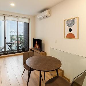 Two-level apartment with a view in Chapultepec