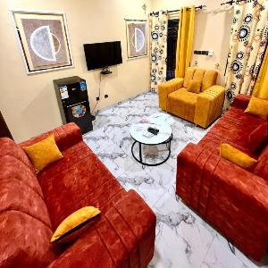 2 bedroom villa living room in Zad behind super NACO