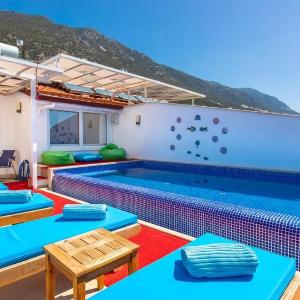 Kızıltaş 3 bedroom seaview apartment with private pool