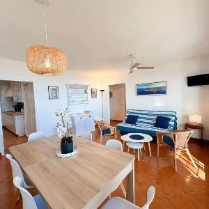 Appartement 3 chambres climatisées accès plage vue mer - FR-1-868-2