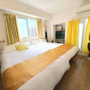 6-minute walk to Dotonbori 2 semi-double beds Sleeps 4