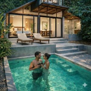The WE2 Private Pool Nature Cabana Near Induruwa Beach