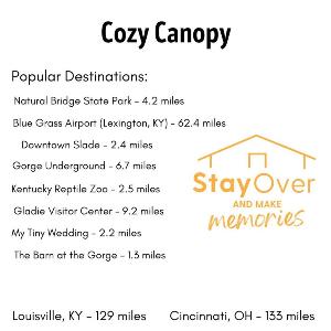 Cozy Canopy- Hot Tub Firepit Covered Deck WiFi