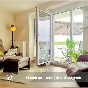 Ferienwohnung Deichkind de BAAB Nordseeluft vom Balkon aus schnuppern