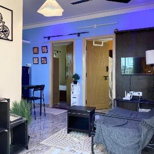 Mindful Rooftop Yoga Stay in Gokulam Bright Airy Private Family Terrace Apartment