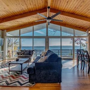 Waterfront retreat w/ wraparound deck & BBQ
