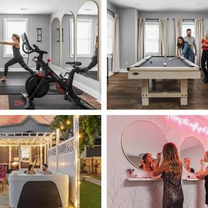 Downtown Luxury - Hot-tub BBQ Firepit Home Gym Peloton Pool table Arcade Games