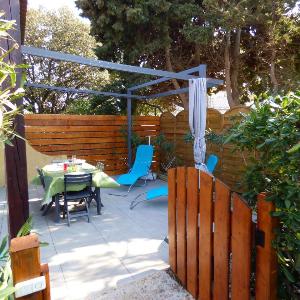 Pavillon T3 mezzanine piscine parking Beau Soleil Narbonne Plage