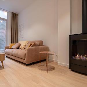 Stylish Coastal Apartment with Fireplace & Terrace in Oostende