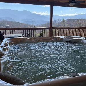 Beartastic Mountain View Lodge Game Room Hot Tub!