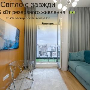 19-408 Central Park John McCain 7 Kyiv centre panoramic city view 15 kW backup power Petrovdom Apartment