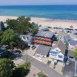 Lake Views Hot Tub Fire Pit & Private Yard on North Beach! South Haven Michigan