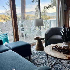 Lakefront Cabin Dock Kayaks & Fire Pit