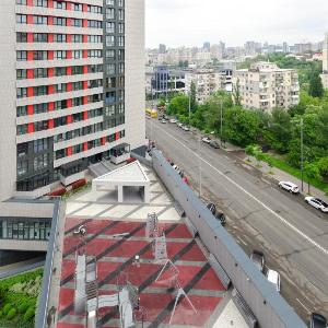 17-86 Kvartet Vasyl Lypkivskyi 16a Kyiv railway station metro nearby panoramic city view Petrovdom Apartment