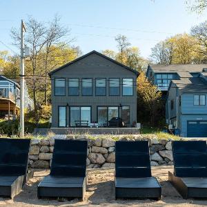 Obsidian Shores Waterfront House on Crystal Lake with Private Beach Access