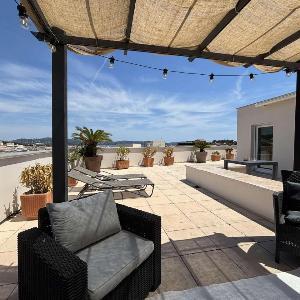 CA150-051 Appartement Rooftop vue mer et terrasse 3 pièces 4 à 6 personnes Cavalaire sur mer