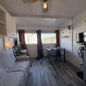 Studio plage du Grazel avec parking privé - GN590-002