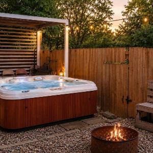 Relaxing retreat with hot tub near Cherokee Park