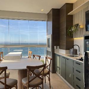 Royal Village - Cobertura na Praia Grande 3 Suítes Piscina Privativa e Vista para o Mar