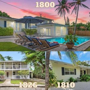 3-Home Compound 12BR 7BA w-Pool & BBQ Sleeps 24