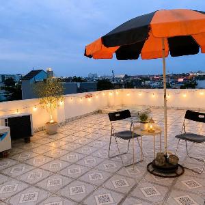 Rose Trinh Nguyên nguyên căn trệt 2 phòng ngủ có máy giặt máy lạnh