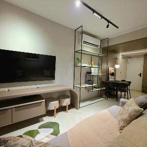 Flat Premium com Cama King a 300 m da Praia do Forte