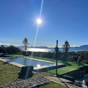 Casa Paihuen a 29km de Pucon Vista al Lago