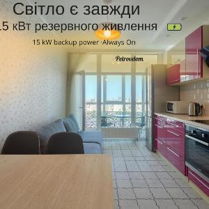 18-90b Kvartet Vasyl Lypkivskyi 16b Kyiv railway station metro nearby stunning city view Petrovdom Apartment