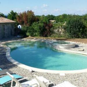 Studio in Grospierres with wonderful mountain view shared pool enclosed garden