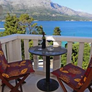 Studio apartment in Korcula with Seaview Balcony Air condition WIFI (116-1)