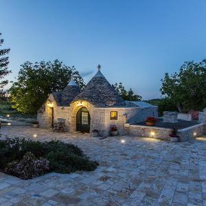 Trulli in ancient farm with pool