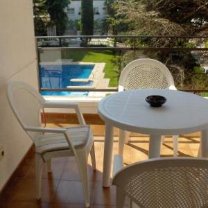 Apartment with one bedroom in Lloret de Mar with wonderful city view shared pool and terrace 500 m from the beach