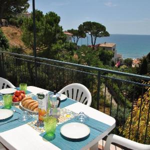 Sunset over the sea in the center of Sperlonga amazing sea view apartment