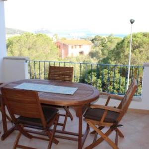 Apartment with one bedroom in Golfo Aranci with wonderful sea view furnished terrace and WiFi 500 m from the beach