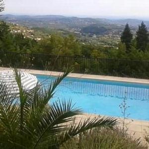 Villa with 3 bedrooms in Grasse with wonderful sea view private pool furnished garden 12 km from the beach