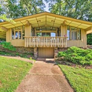 Tranquil Mid-Century Modern Cottage with Forest View