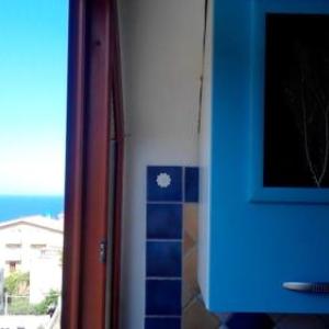 House with 2 bedrooms in Buggerru with furnished balcony 2 km from the beach