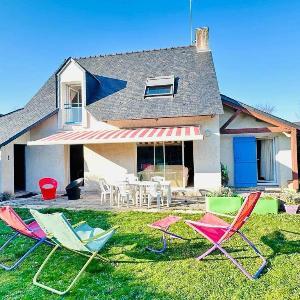 Carnac : Maison 5 pièces avec jardin 7 pers WiFi animaux admis