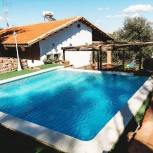 Villa with 3 bedrooms in Monesterio with wonderful mountain view private pool enclosed garden