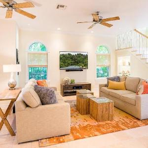 Waterfront Pink House with Private Dock & Pool