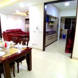 Deluxe AC Room in 4BHK Corporate service Aparment Manyata Tech Park